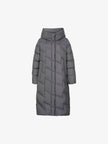 Women's Dark Gray Heavy Goose Puffer Hooded Jacket