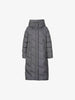 Women's Dark Gray Heavy Goose Puffer Hooded Jacket