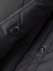 Women's Dark Gray Heavy Goose Puffer Hooded Jacket