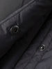 Women's Dark Gray Heavy Goose Puffer Hooded Jacket