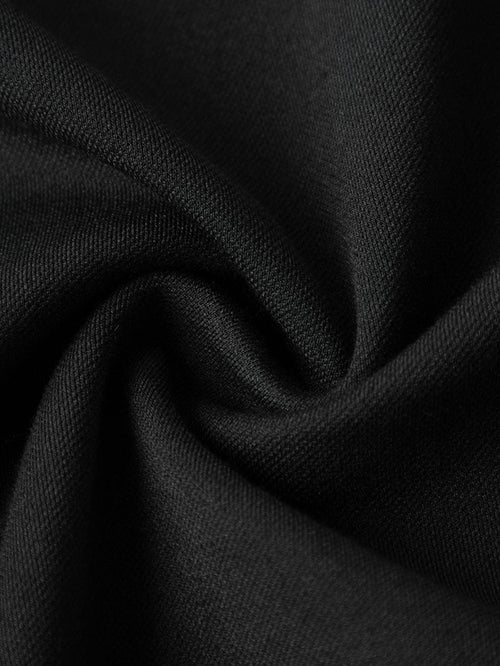 Load image 1 in gallery view. Women's Black Sleeveless Square Neck Dress