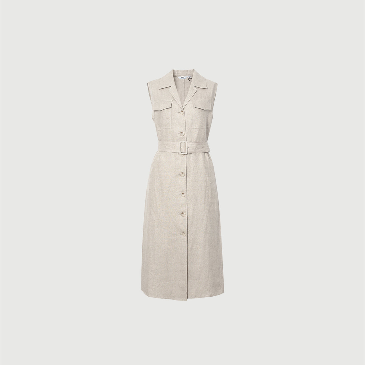 Linen midi dress