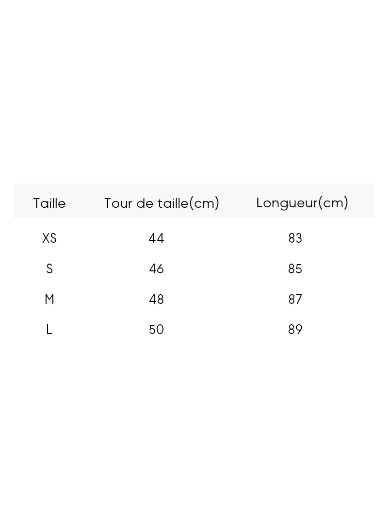 Jupe longue tricotée à taille élastiquée en gris clair