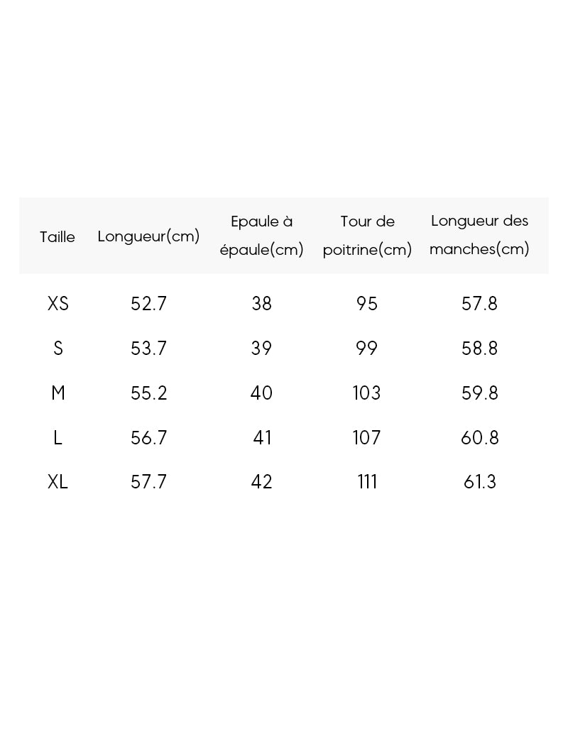 Veste légère en duvet noire à col rond et manches longues