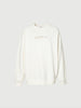 Women's Plain White Round Neck 100% Cotton Winter Sweatershirt