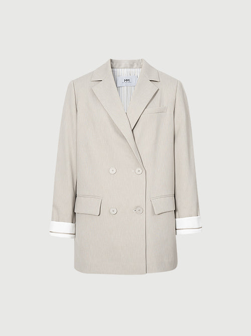 Charger l'image 1 dans la galerie. Blazer beige clair