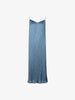 Pleated aqua blue dress