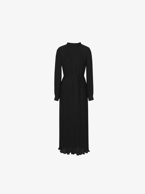 Load image 1 in gallery view. Black belted dress