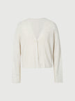 Linen V Neck Summer Short Knit Cardigan