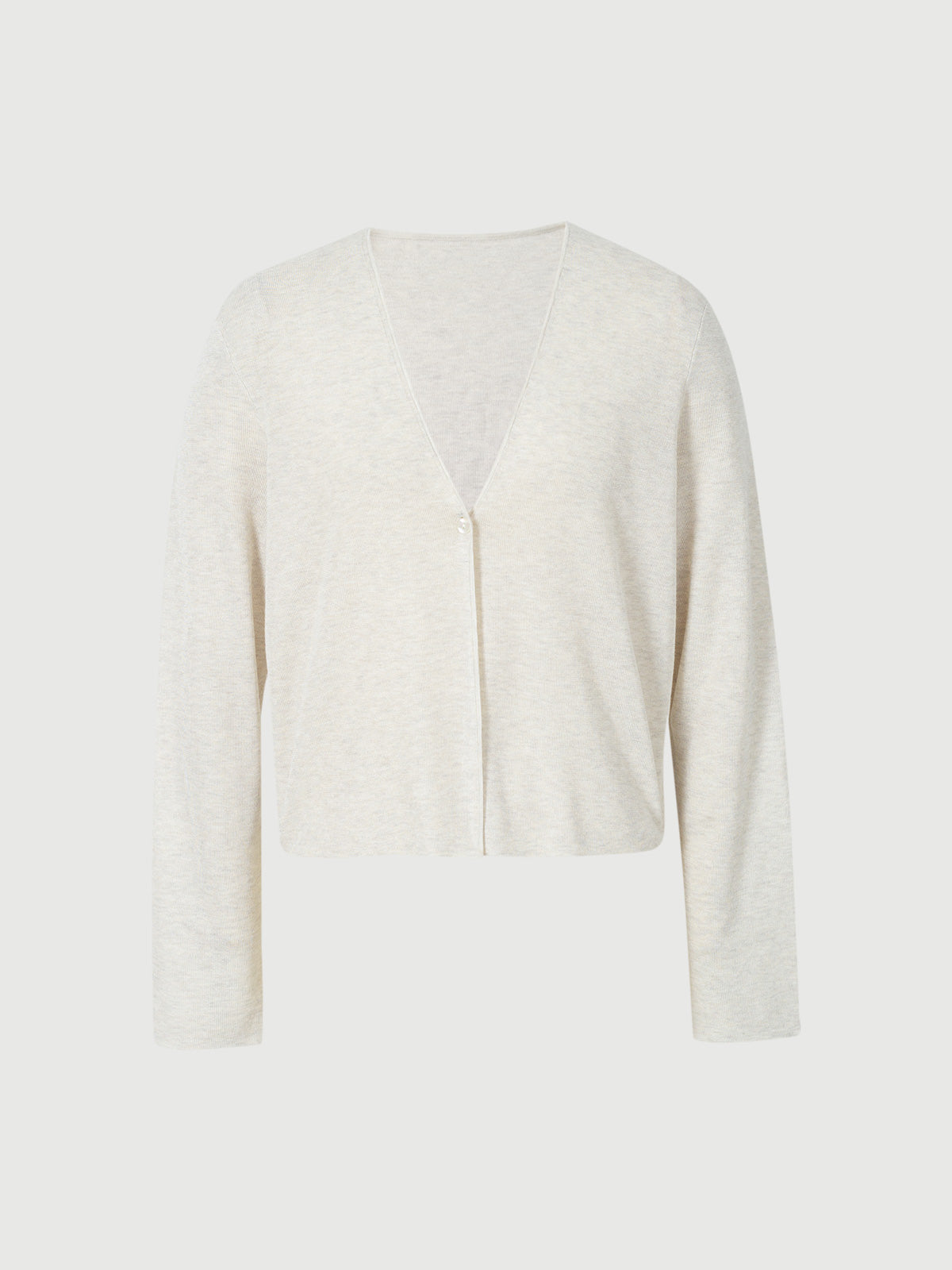 Linen V Neck Summer Short Knit Cardigan