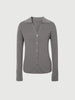 Women's Gray Polo Neck Long Sleeve Kintwear