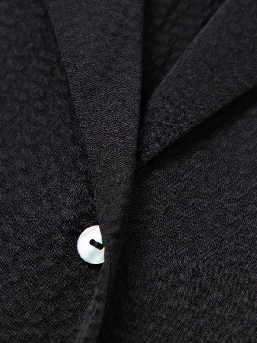 Collared V Neck Pure Silk Dress