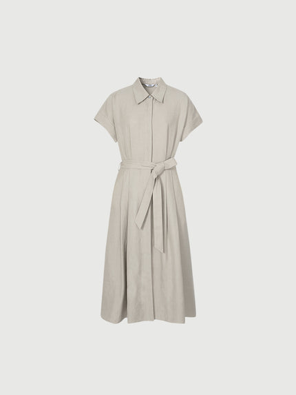 Long belted dress