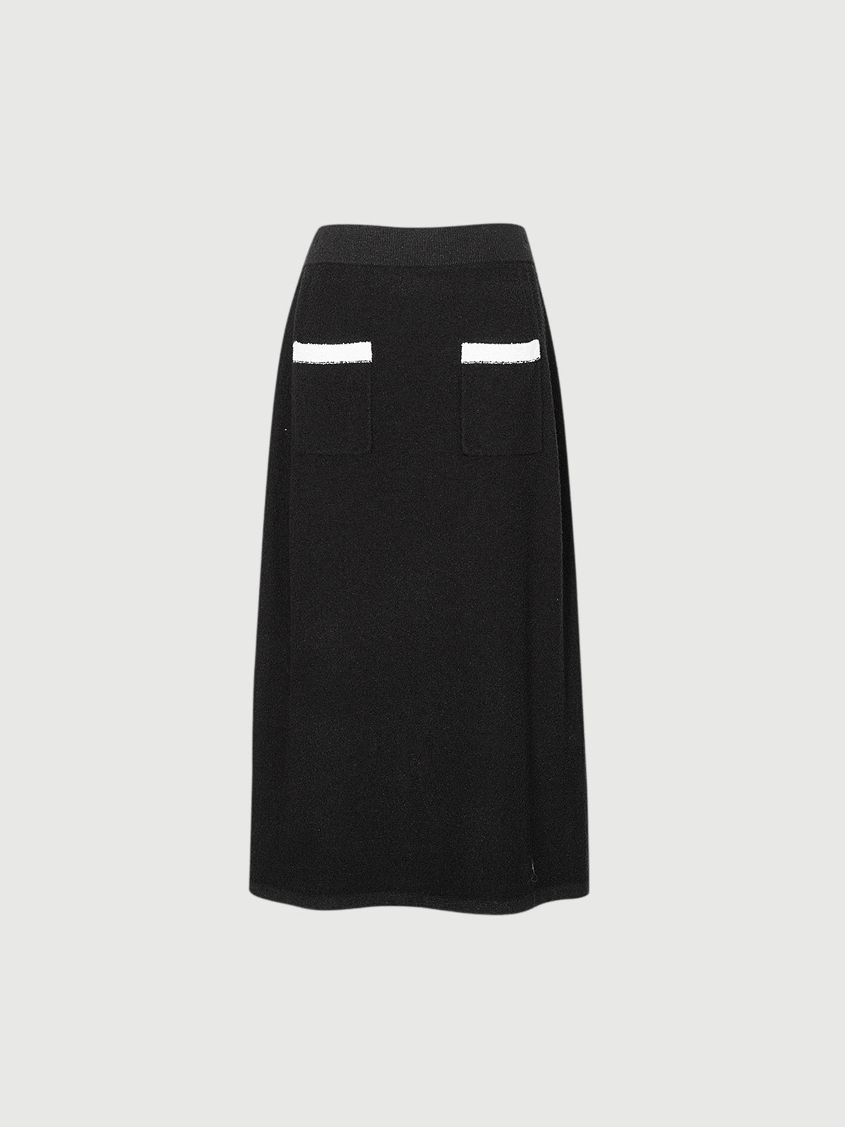 Jupe noire en tricot