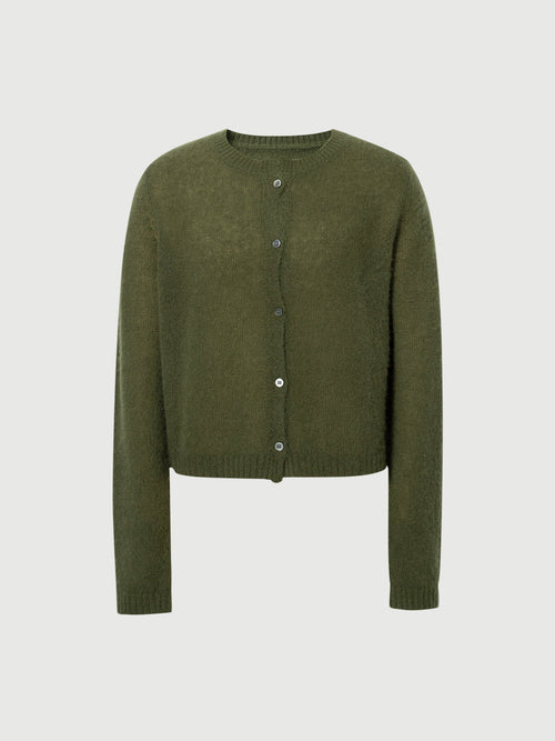 Load image 1 in gallery view. Silk-Cashmere Cardigan