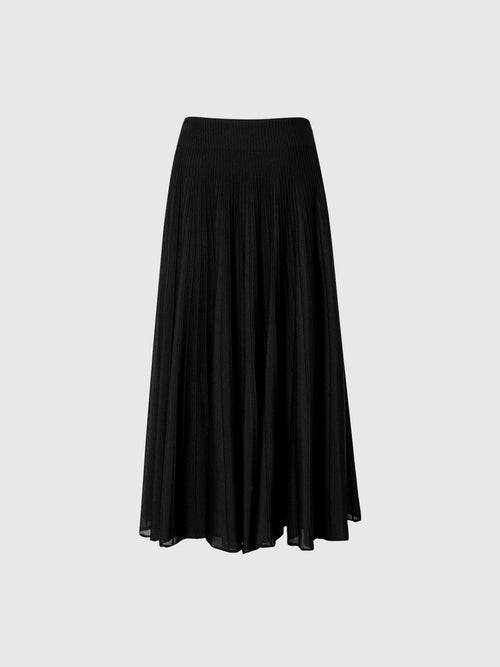 Charger l'image 1 dans la galerie. Sheer Pleated Midi Skirt