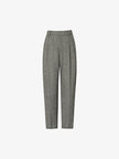 Pantalon droit gris foncé à coupe fit