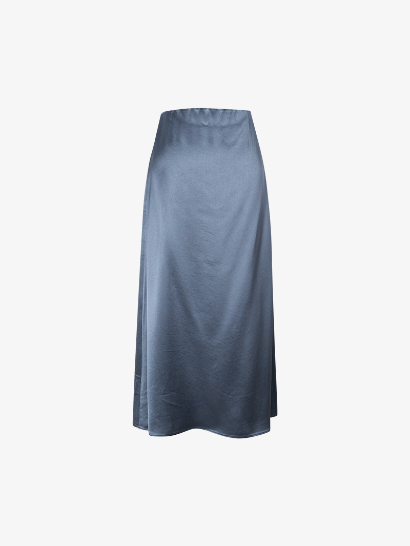 Jupe grise bleue haute taille