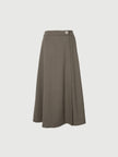 Jupe A-line marron