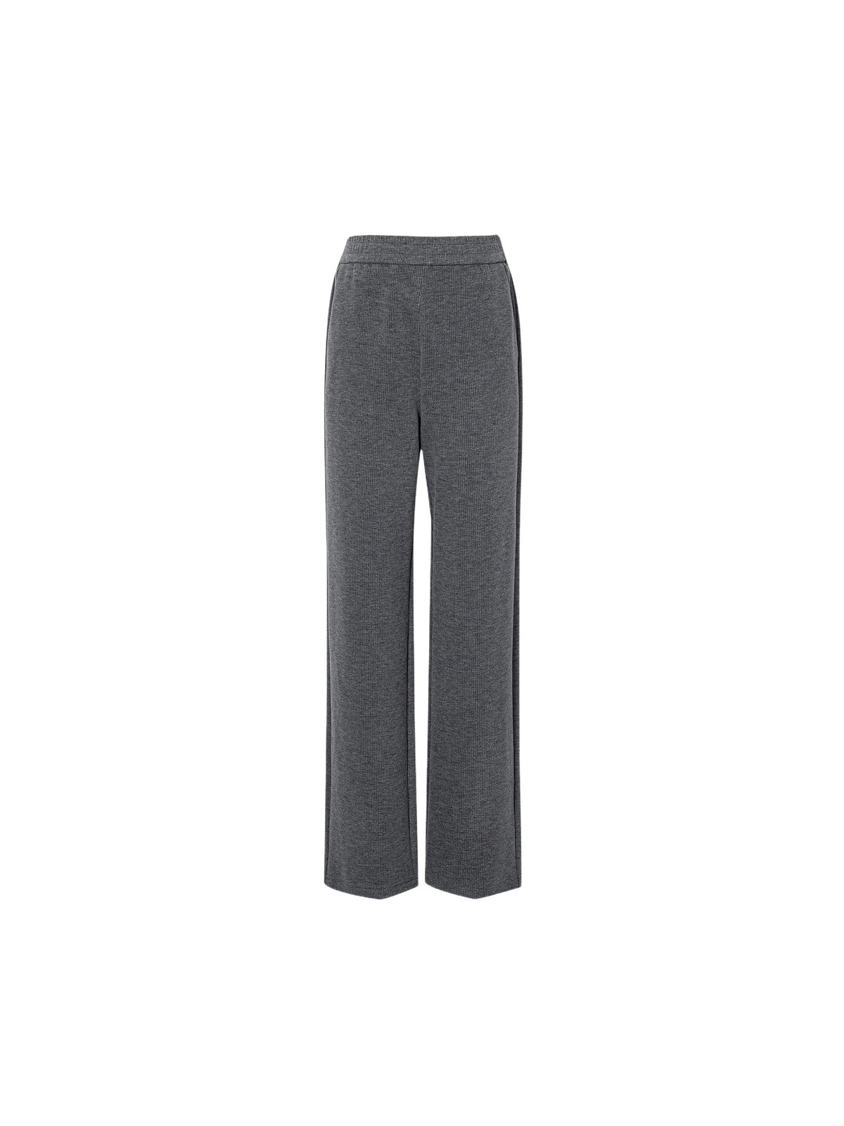 Pantalon élastique large gris fumé