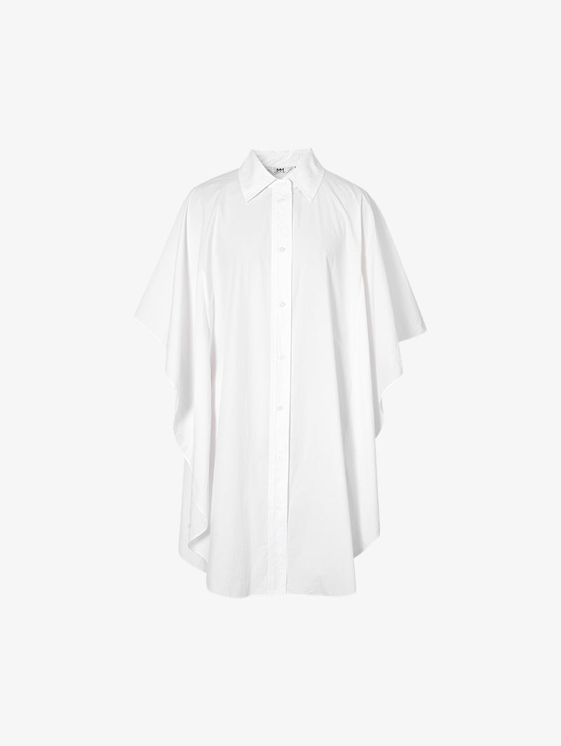 Women's White Classic Colar Stylish Sleeve Shirt