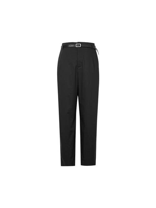 Load image 1 in gallery view. Black slim fit pants
