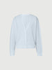 Cardigan bleu transparent