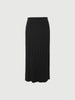 Black straight slit skirt