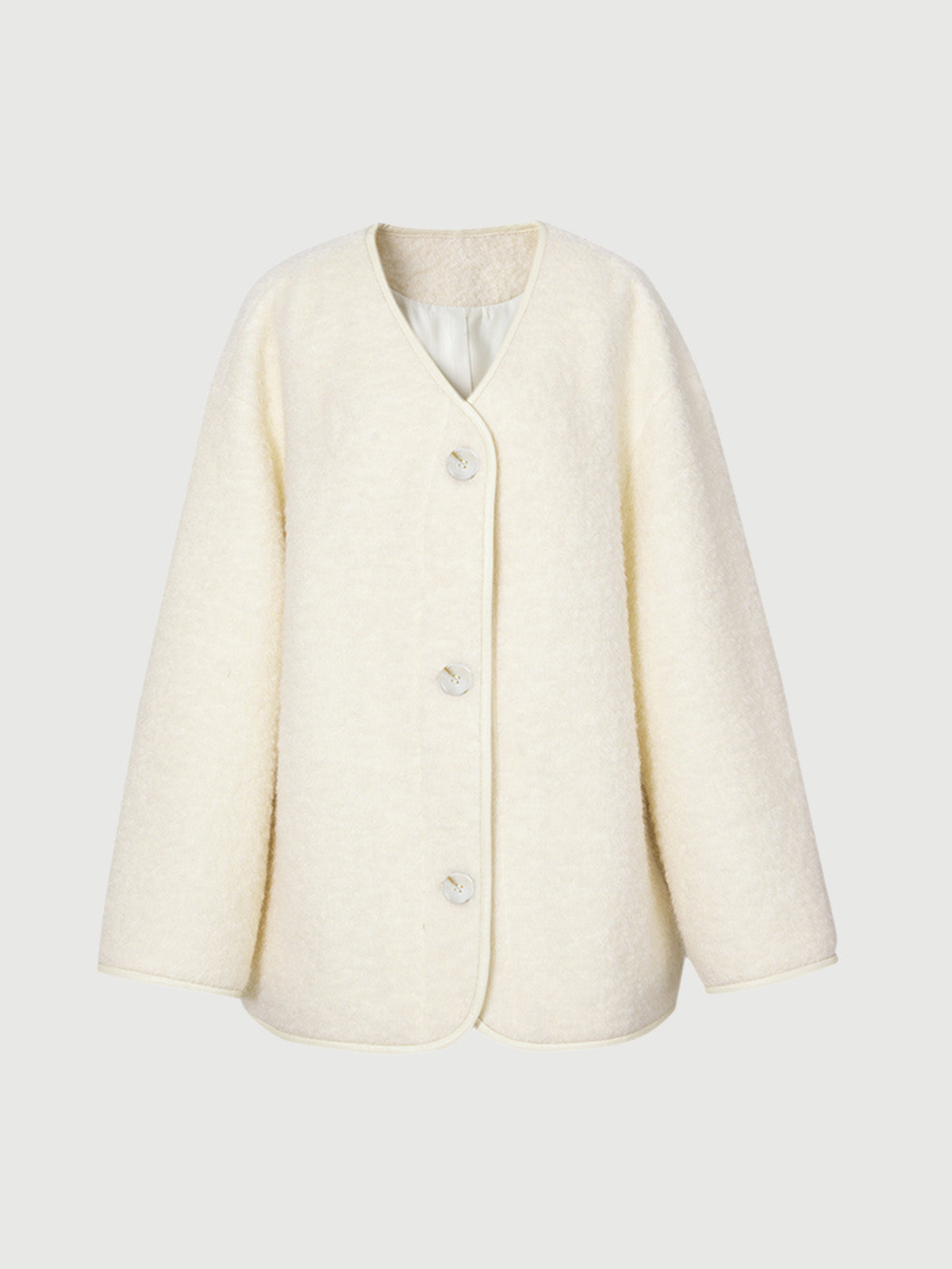 Veste en laine texturé