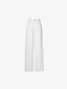 Pantalon large en coton blanc uni