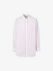 Women's Pink Stripe 100% Cotton Long Sleeve Shirt