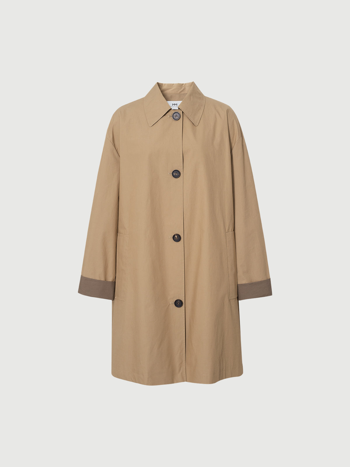 Cotton Single-Breasted Trench Coat