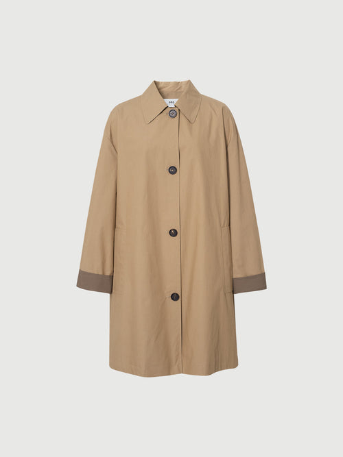 Charger l'image 1 dans la galerie. Cotton Single-Breasted Trench Coat