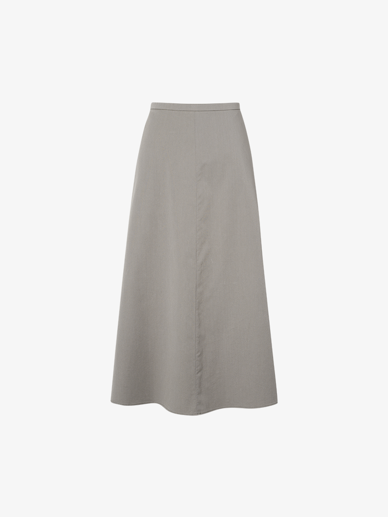 Women's Rock Gray High Waist Circular Skirt