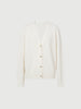 Cardigan en cachemire velours blanc