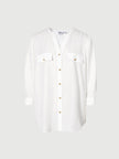 Blouse blanche à boutons
