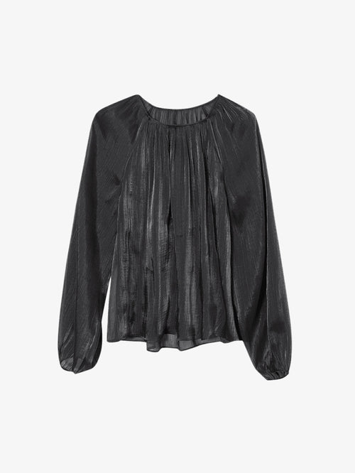 Load image 1 in gallery view. Black blouse