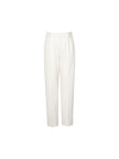 Women's White Small Leg Winter Trousers