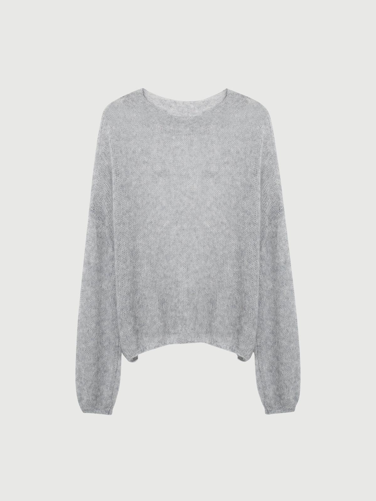 Gray sweater on a light gray background