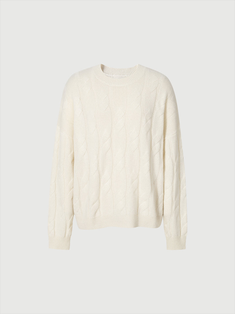 Ecru cashmere sweater