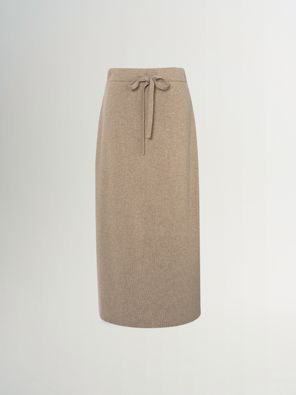 Jupe en laine marron