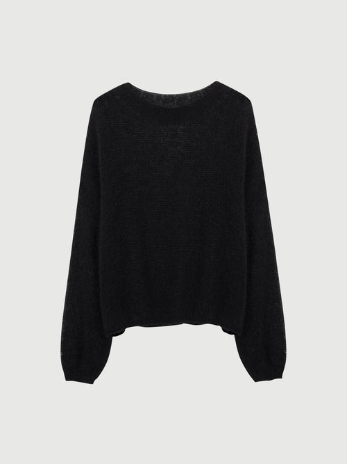 Charger l'image 1 dans la galerie. Cashmere-Silk Relaxed Pullover Sweater