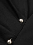 Women's Black Wide Leg Lyocell Dress