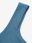 Women's Blue Square Neck Tank Top