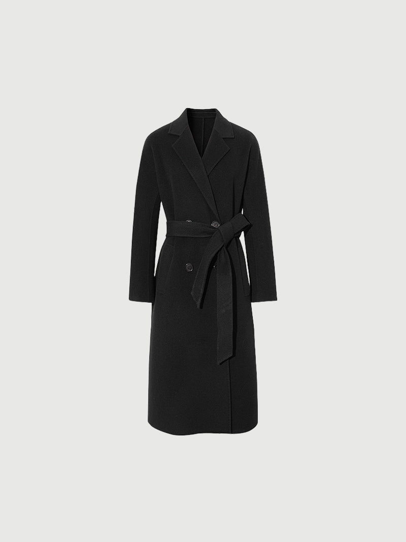 Black wool coat