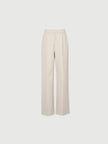 Pantalon d'hiver beige clair en maille