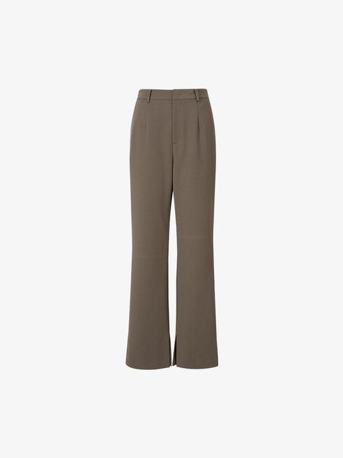 Load image 1 in gallery view. Women's Brown Straight Fit Trousers