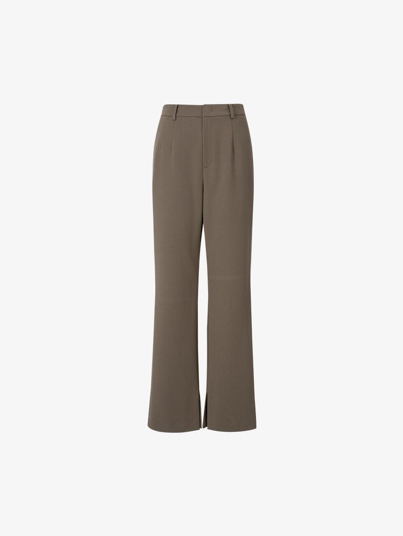 Women's Brown Straight Fit Trousers