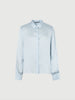 Blue silk shirt