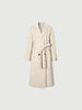 Beige wool coat